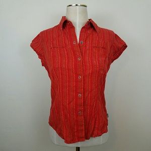 North face A5 series button down short sle…